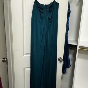 Tadashi Collection- Elegant Teal Maxi dress